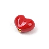 Brass Enamel Beads KK-G541-01F-2