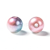 Rainbow ABS Plastic Imitation Pearl Beads X-OACR-Q174-3mm-M-2