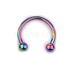 303 Stainless Steel Circular/Horseshoe Barbell Nose Rings WG86D19-11-1