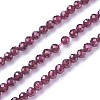 Natural Garnet Beads Strands G-F619-17A-3mm-1