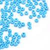 Frosted Opaque 6/0 Glass Seed Beads SEED-R029-4mm-A06-1