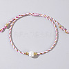 Natural Freshwater Pearl Bead Braided Bead Bracelets JH8725-7-1