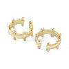 Rack Plating Brass Cuff Ring EJEW-C081-17G-2