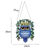 Owl Wreath DIY Diamond Painting Door Window Hanging Decoration Kits PW-WG18875-01-4