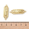 Rack Plating Brass Clear Cubic Zirconia Saint Connector Charms KK-C084-36C-G-3