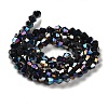 Transparent Electroplate Glass Beads Strands LS-GLAA-F029-4mm-A02-2