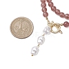 Natural Strawberry Quartz Beaded Necklaces NJEW-JN04878-4