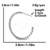 304 Stainless Steel European American Exaggerated Circle Stud Earrings for Women OH7862-1-1