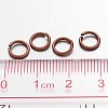 Red Copper Color Brass Open Jump Rings X-JRC7MM-R-3