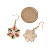 Christmas Alloy Rhinestone Dangle Earrings EJEW-JE06121-02-3