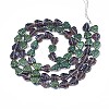Electroplate Glass Beads Strands EGLA-S188-16-C03-2