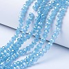 Electroplate Glass Beads Strands EGLA-A034-J10mm-A06-1