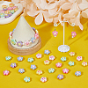 84PCS 6Colors Opaque Acrylic Beads SACR-DC0001-14-5