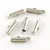 Iron Slide On End Clasp Tubes LS-X-IFIN-R212-2.5cm-P-1