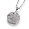 304 Stainless Steel Pendant Necklaces NJEW-L150-01-2