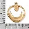 Moon 304 Stainless Steel Pendant Cabochon Setting STAS-P454-10G-3
