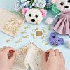 24Pcs Alloy Enamel & Iron Braiding Hair Pendants Decoration Clips OHAR-AB00008-6