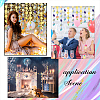 Irridescent PVC Glitter Circle Dots Garland LS-HJEW-WH0036-37-6