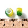 Spray Painted ABS Plastic European Beads KY-G033-02A-04-3