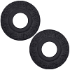 2Pcs Round Ring Imitation Leather Chandelier Base FIND-CN0002-09A-1