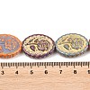 Painted Glass Beads Strands GLAA-F133-07E-4