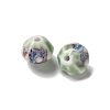 Vintage Porcelain Pumpkin Beads PORC-L080-A07-2