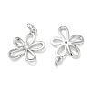 SHEGRACE Brass Micro Pave Clear Cubic Zirconia Pendants XGRQ3P283-630P-2