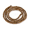 Electroplate Glass Beads Strands GLAA-H021-01A-FP01-5