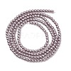 Electroplated Shell Pearl Beads Strands BSHE-G041-2mm-02-2