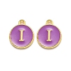 Golden Plated Alloy Enamel Charms LS-ENAM-Q437-12I-1