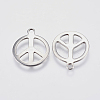 Tarnish Resistant 201 Stainless Steel Pendants STAS-P225-015P-2