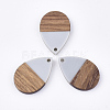 Resin & Walnut Wood Pendants RESI-T035-08A-1