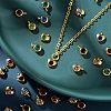 36Pcs 12 Colors 304 Stainless Steel Rhinestone Charms STAS-LS0001-29G-6