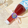 Brass Wax Seal Stamps with Wood Handle AJEW-WH0412-0210-5