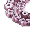 Handmade Millefiori Glass Bead Strands X-LAMP-J035-6mm-10-2