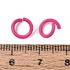 Spray Painted Iron Open Jump Rings IFIN-T017-04B-17-2
