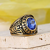 304 Stainless Steel with Cubic Zirconia Finger Rings for Men FS-WGC9B3B-21-1