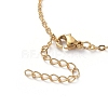 304 Stainless Steel Chain Necklaces NJEW-G335-38G-4