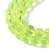 Drawbench Transparent Glass Beads Strands GLAD-Q012-8mm-07-2