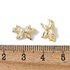 Brass Micro Pave Cubic Zirconia Multi-Strand Links KK-F893-08G-3