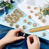 Alloy Shank Buttons FIND-WH0199-427G-3