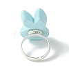 Bunny Resin Finger Ring RJEW-JR00638-02-4