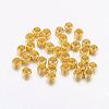 Brass Crimp Beads X-KK-L022-G-1