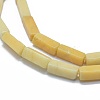 Natural Yellow Jade Beads Strands G-F631-E16-3
