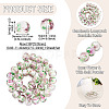 1 Strand Handmade Lampwork Inner Flower Rondelle Beads Strands LAMP-TA0002-72K-3