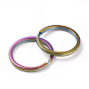 Ion Plating(IP) 304 Stainless Steel Split Key Rings STAS-L216-09A-2