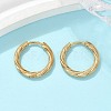 304 Stainless Steel Twist Hoop Earrings for Women EJEW-A130-02B-G-1