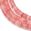 Cherry Quartz Glass Beads Strands GG-CBAC08A-A02-03-4