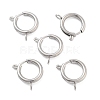 Non-Tarnish 304 Stainless Steel Spring Ring Clasps STAS-E104-09C-P-1