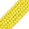 Opaque Solid Color Glass Beads Strands EGLA-A034-P3mm-D26-1